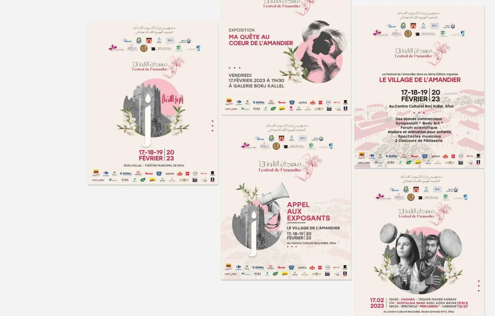 Affichage et supports du festival Affichage et supports du festival