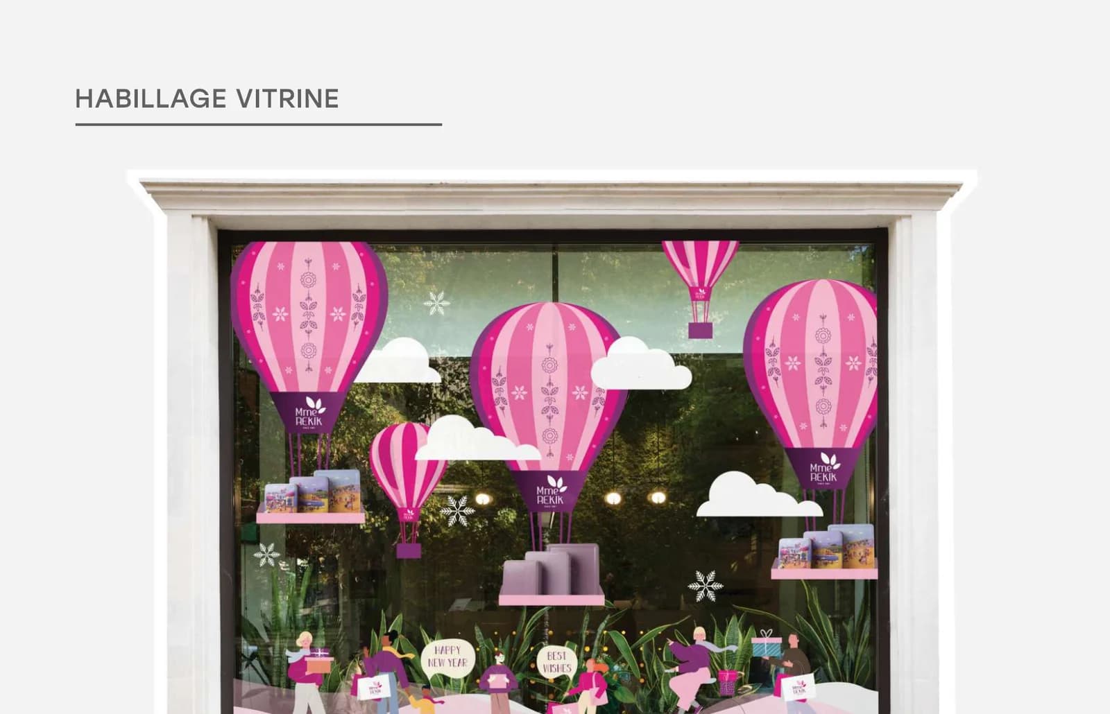Habillage de vitrine Habillage de vitrine
